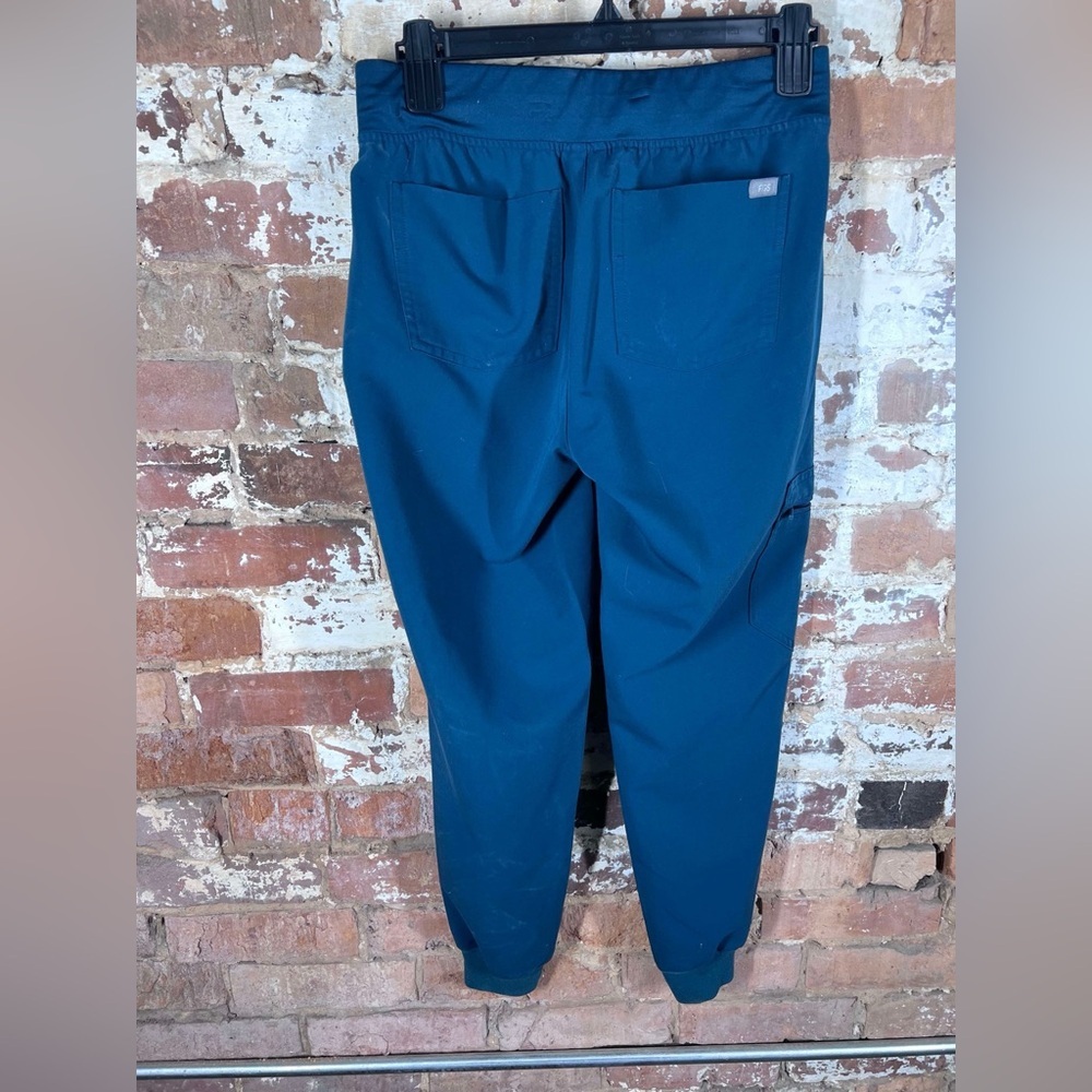 Figs Blue Jogger Sweatpants with Tapered Legs - Picture 6 of 7